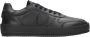 Philippe Model Zwarte leren sneakers met geperforeerde neus Black Heren - Thumbnail 5