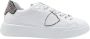 Philippe Model Zwarte Pailletten Lage Sneakers White Heren - Thumbnail 1