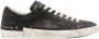 Philippe Model Zwarte Sneakers Distressed Finish Geperforeerde Details Black Heren - Thumbnail 7