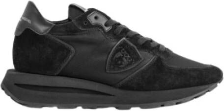 Philippe Model Zwarte Sneakers met Rubberen Zool Black Heren