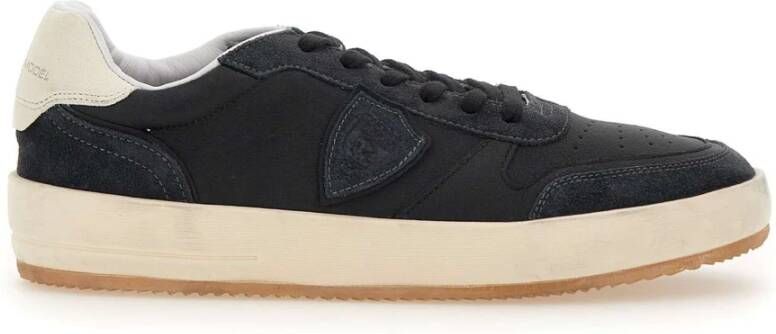 Philippe Model Zwarte Sneakers Parijse Stijl Black Heren