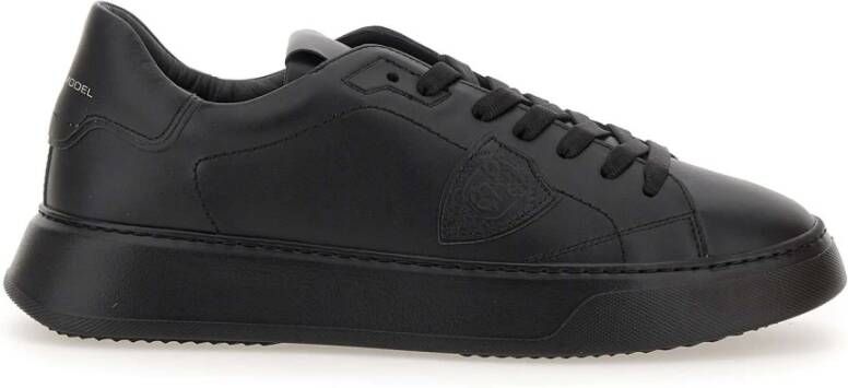 Philippe Model Zwarte Sneakers Parijse Stijl Black Heren