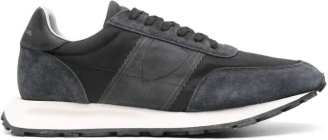 Philippe Model Vintage Running Sneakers Zwart Black Heren