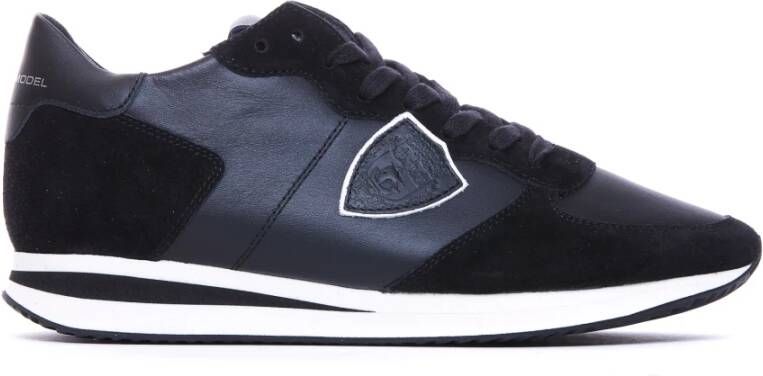 Philippe Model Zwarte Sneakers voor Mannen Black Heren