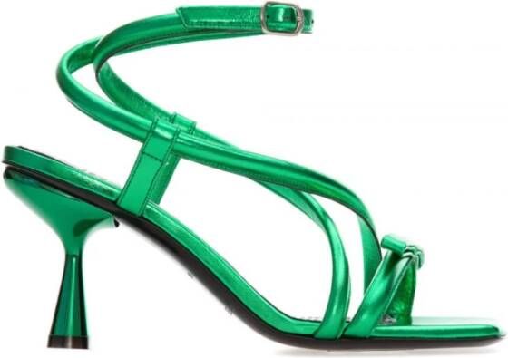 Pierre Hardy Groene Metalen Sandalen Green Dames