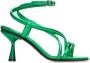 Pierre Hardy Groene Metalen Sandalen Green Dames - Thumbnail 1