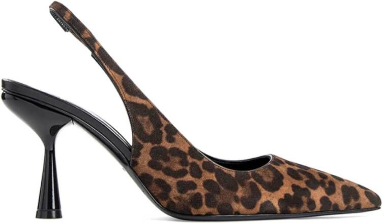 Pierre Hardy Leopard Slingback Pumps Brown Dames