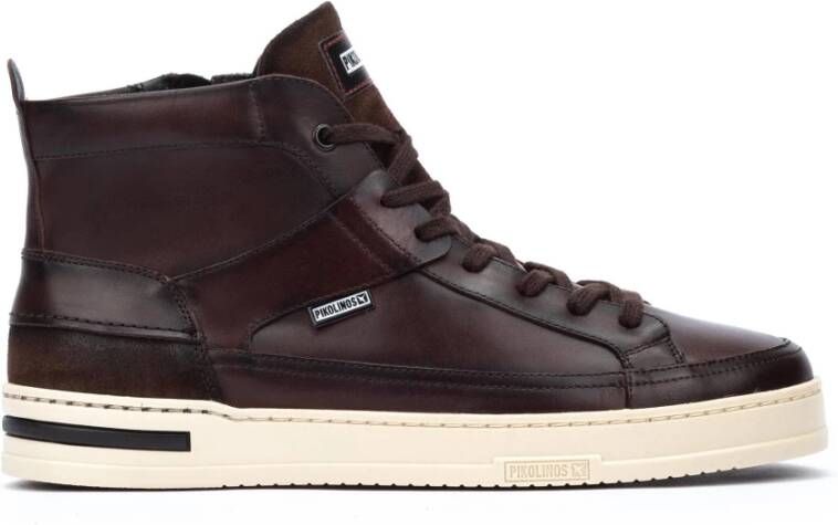 Pikolinos Bruine Heren Sneaker Xativa Stijl Brown Heren