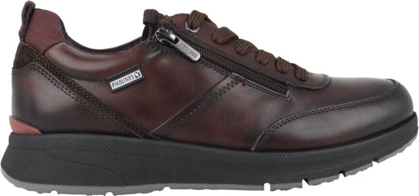 Pikolinos Bruine Leren Heren Sneaker Brown Heren