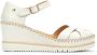 Pikolinos Comfortabele hoge hak sandaal Off White Beige Dames - Thumbnail 1