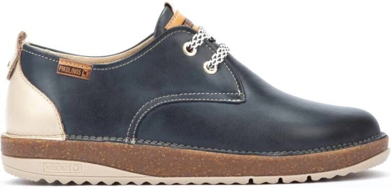 Pikolinos Comfortabele veterschoenen voor dames Blue Dames