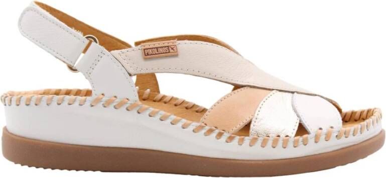 Pikolinos Elegante Platte Sandalen Beige Dames