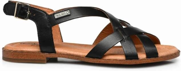 Pikolinos Flat Sandals Zwart Dames