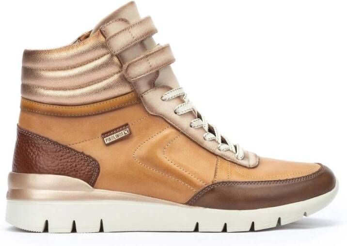 Pikolinos Hoge sneakers voor vrouwen Brown Dames