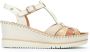 Pikolinos Off white sleehak leren sandaal Beige Dames - Thumbnail 2