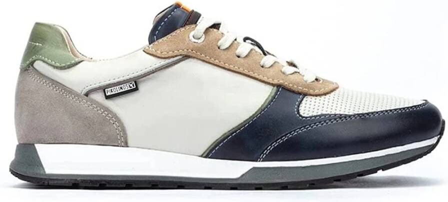 Pikolinos Veelzijdige Twee-Tone Herensneaker Blue Heren