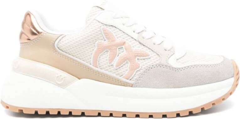 PINKO Lage Sneakers Dames Gem 07 Maat: 41 Materiaal: Suède Kleur: Beige