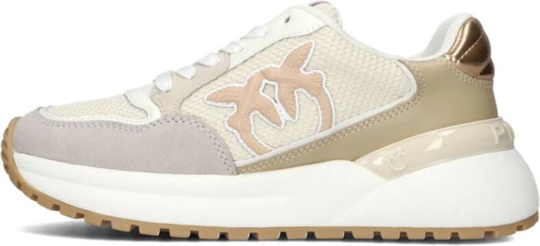 pinko Beige GEM 07 Sneakers voor dames Beige Dames