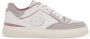 Pinko Geperforeerde leren sneakers met Love Birds White Dames - Thumbnail 1