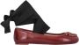 Pinko Leren Ballet Flats Liefdesvogels Detail Red Dames - Thumbnail 1