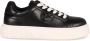 Pinko Leren lage sneakers Black Dames - Thumbnail 1