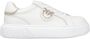 Pinko Leren Sneaker met Polyurethaan Samenstelling White Dames - Thumbnail 2