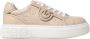 Pinko Leren Sneakers Yoko 06 Beige Dames - Thumbnail 1