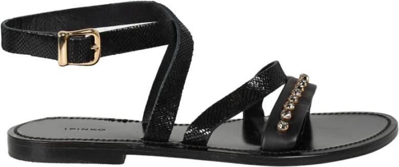 Pinko Luxemburg Sandalen met Enkelband Black Dames