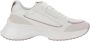 Pinko Mesh en Leren Logo Sneakers White Dames - Thumbnail 1