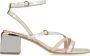 Pinko Metallic Patent Leren Sandalen Gray Dames - Thumbnail 1