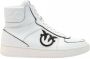 Pinko Nancy basketball hi sneaker veal leather Wit Dames - Thumbnail 1