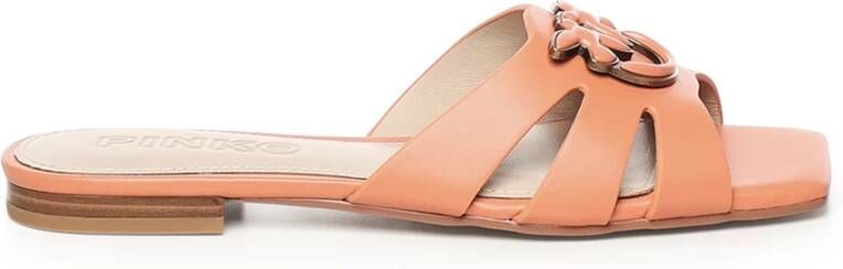 Pinko Oranje Sandalen met Strappy Love Birds Orange Dames