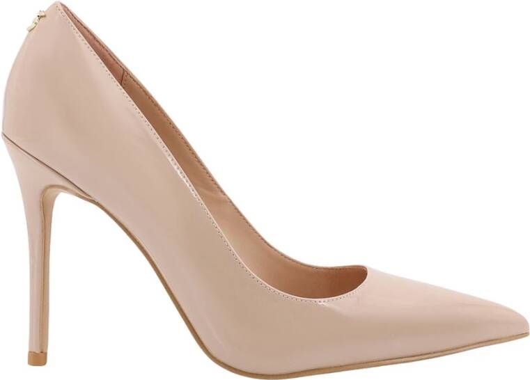 Pinko Patent Leren Stiletto Hak Schoenen Beige Dames