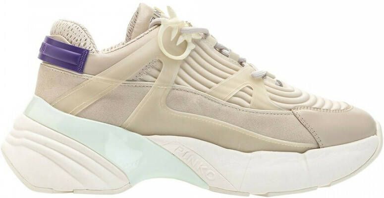 pinko Ruby 3.0 Lycra sneakers leather Beige Dames