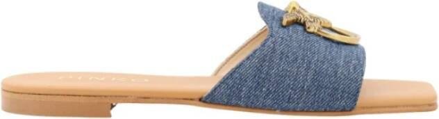 Pinko Blauwe Sandalen Blue Dames