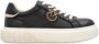 Pinko Leren Sneaker met Polyurethaan Stijl Ss0003P014Zi8 Black Dames - Thumbnail 7