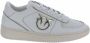 Pinko Bondy Basket Sneakers Pelle Vitello Wit Dames - Thumbnail 1