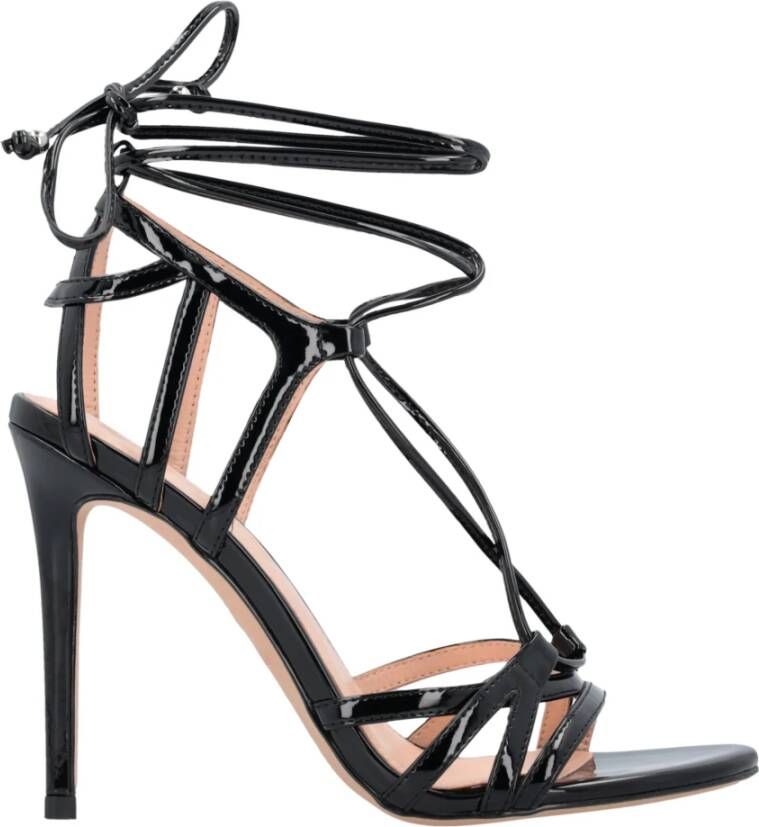 Pinko Zwarte Sandalen met Lage Hak Black Dames