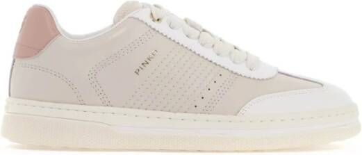 Pinko Stijlvolle Mandy Sneakers met Logo Detail Beige Dames