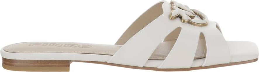 pinko Stijlvolle Marli09 Sandalen in Roze White Dames