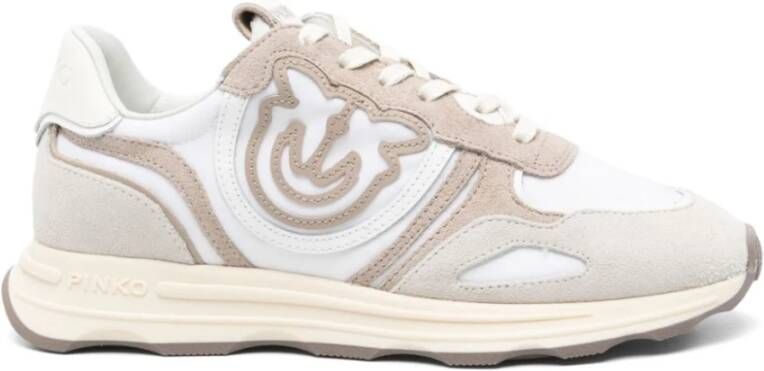 Pinko Stijlvolle Sneakers in Roze Beige Dames