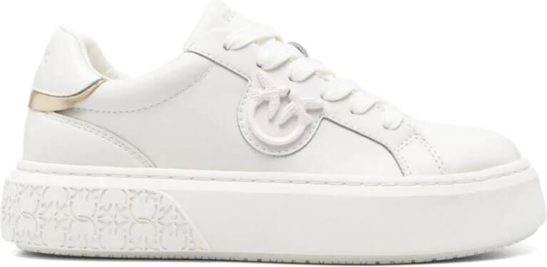 Pinko Stijlvolle Sneakers in Roze White Dames