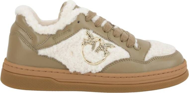 Pinko Taupe Sneaker voor stijlvolle outfits Multicolor Dames