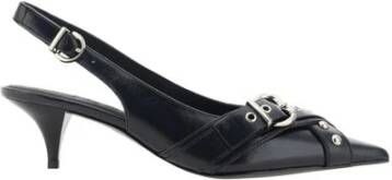 Pinko Versierde Slingback Kittenhak Pumps Black Dames