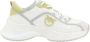 Pinko Wave Toe Sneakers met Gestructureerde Zool White Dames - Thumbnail 2