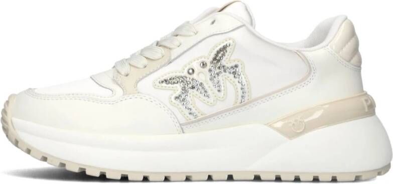 PINKO Lage Sneakers Dames Gem 07 Maat: 40 Materiaal: Leer Kleur: Wit