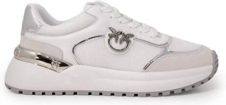 pinko Witte Leren Sneakers Lente Zomer Collectie White Dames