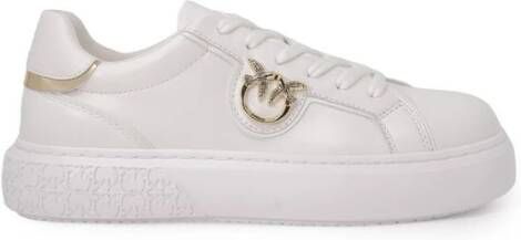 pinko Witte Leren Sneakers Lente Zomer Collectie White Dames