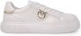 Pinko Leren Sneaker met Polyurethaan Samenstelling White Dames - Thumbnail 3