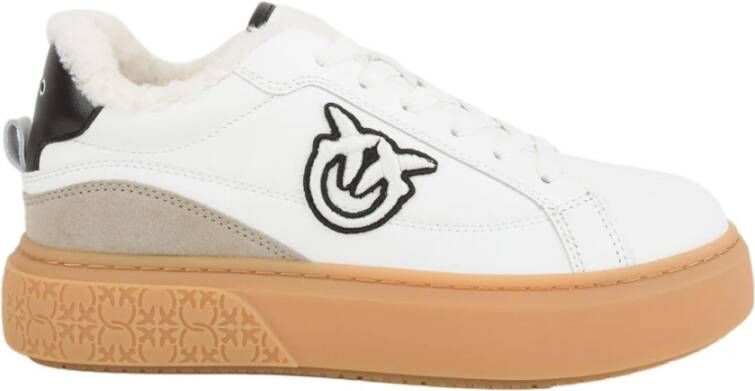 Pinko Witte Sneakerschoenen White Dames